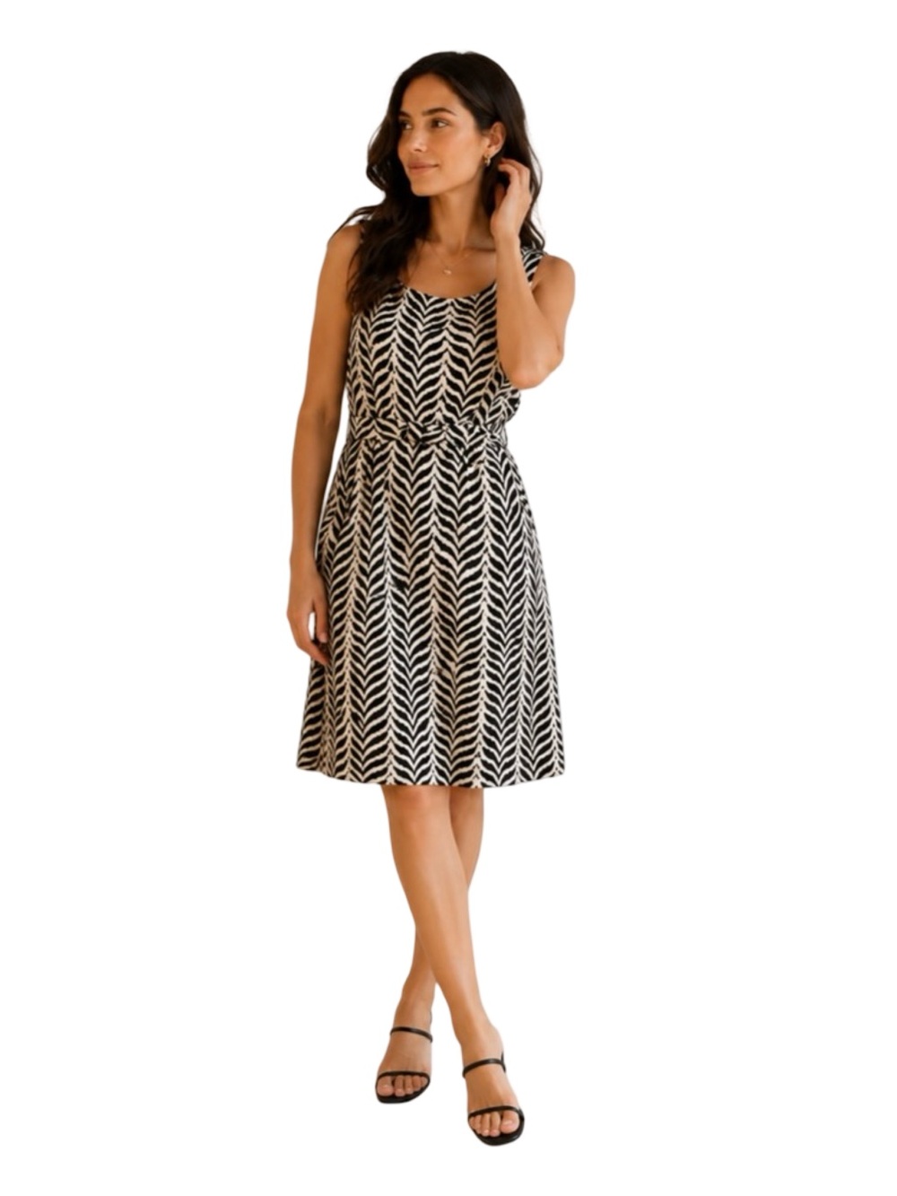 DVF Diane von Furstenberg Boyd Sleeveless Jacquard Dress Size 4 - Picture 4 of 10